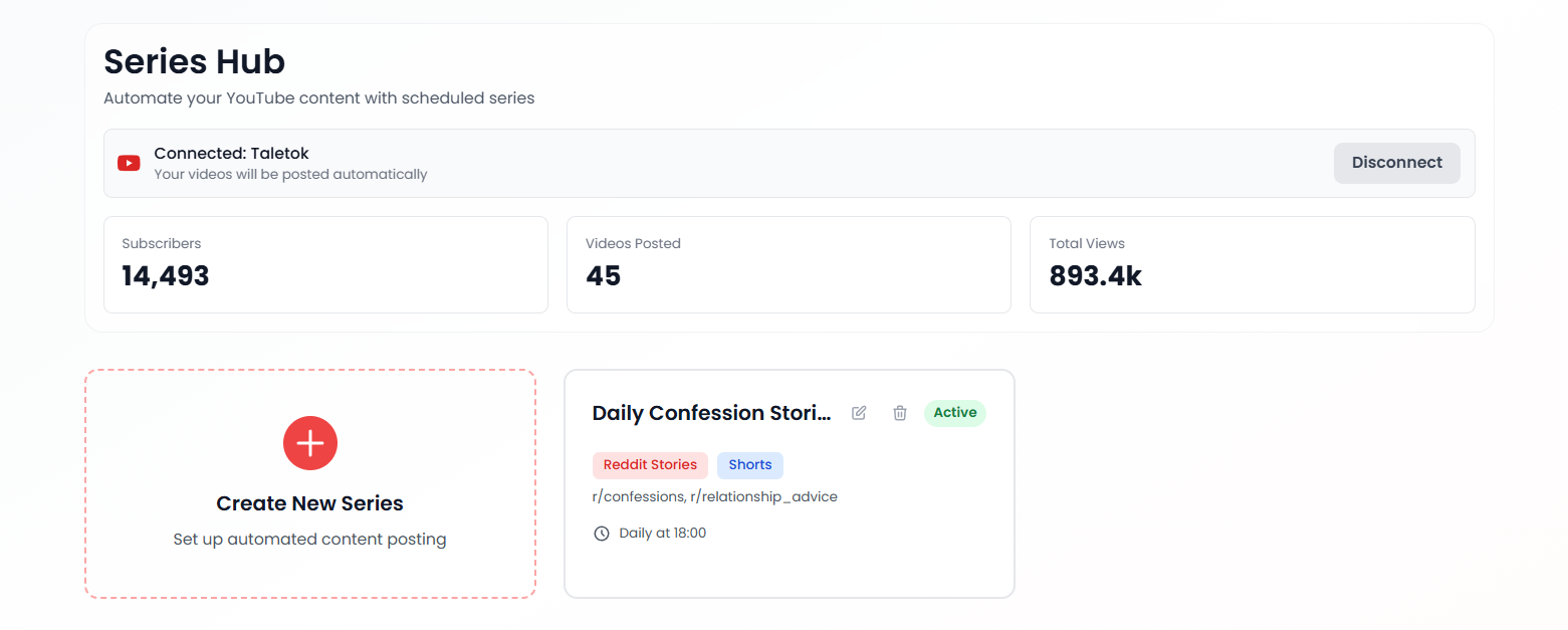 Autoposting with series